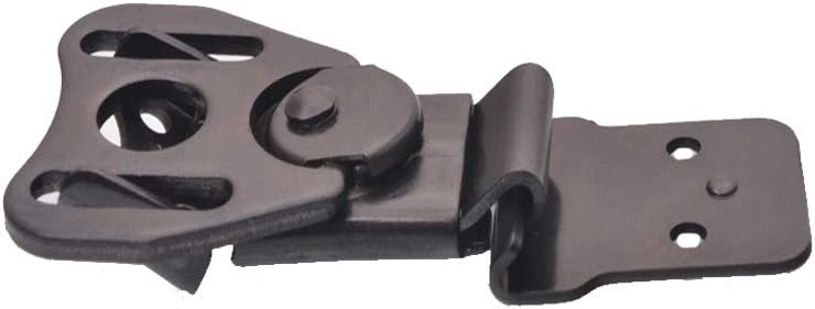 Pestillo de mariposa de acero inoxidable con candado Twist Latch Keeper Toggle Clamp Catch Case Box Chest Lock Hasps Negro