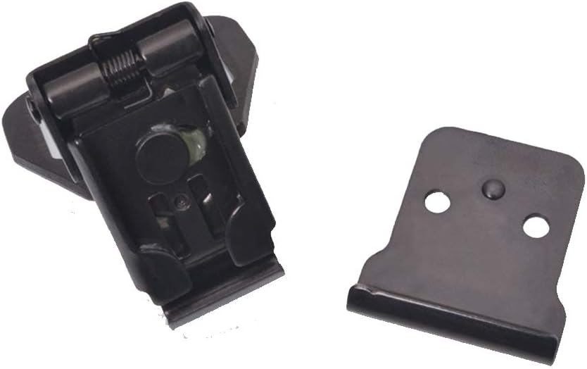 Pestillo de mariposa de acero inoxidable con candado Twist Latch Keeper Toggle Clamp Catch Case Box Chest Lock Hasps Negro