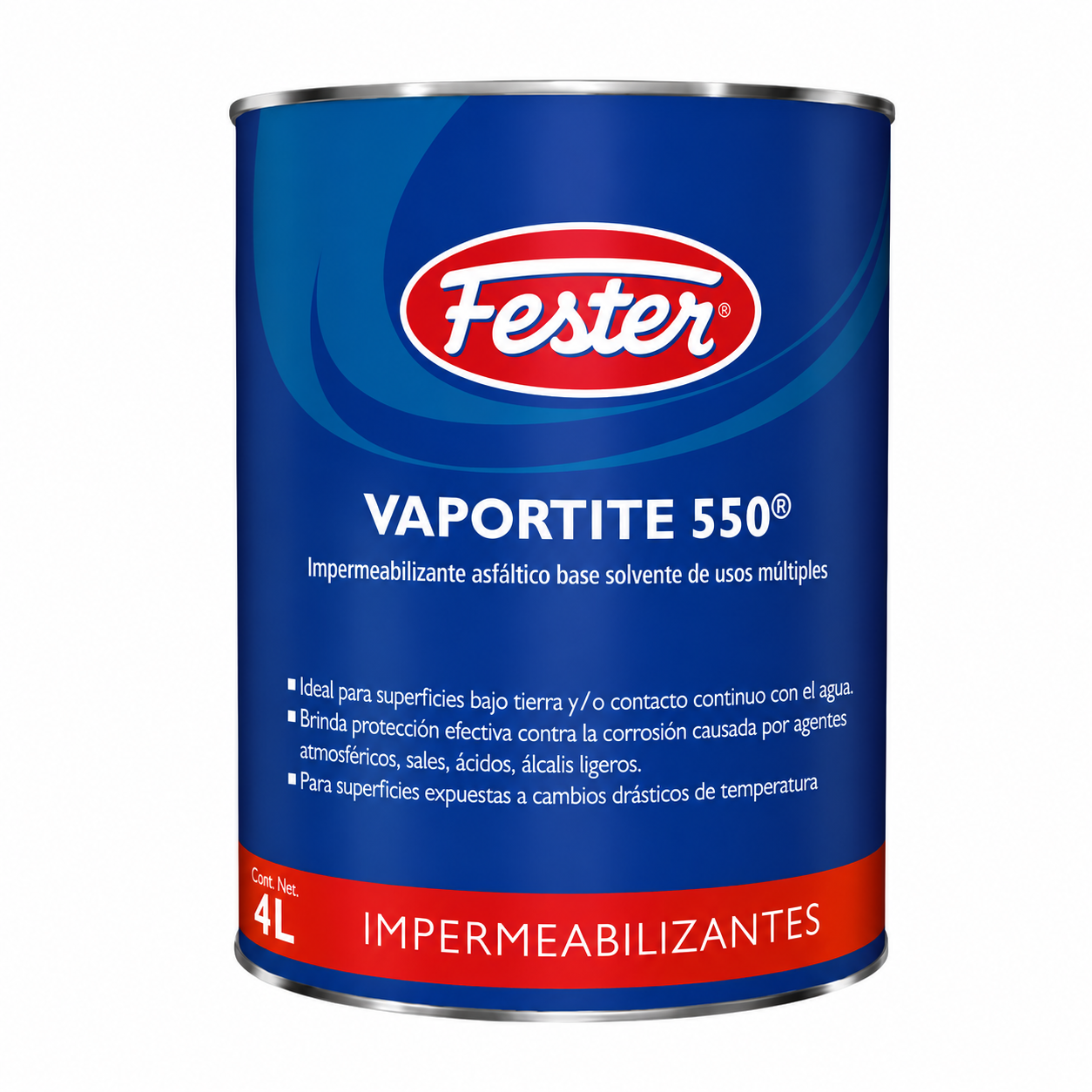 IMPERMEABILIZANTE FESTER VAPORTITE 550 BOTES 4 L