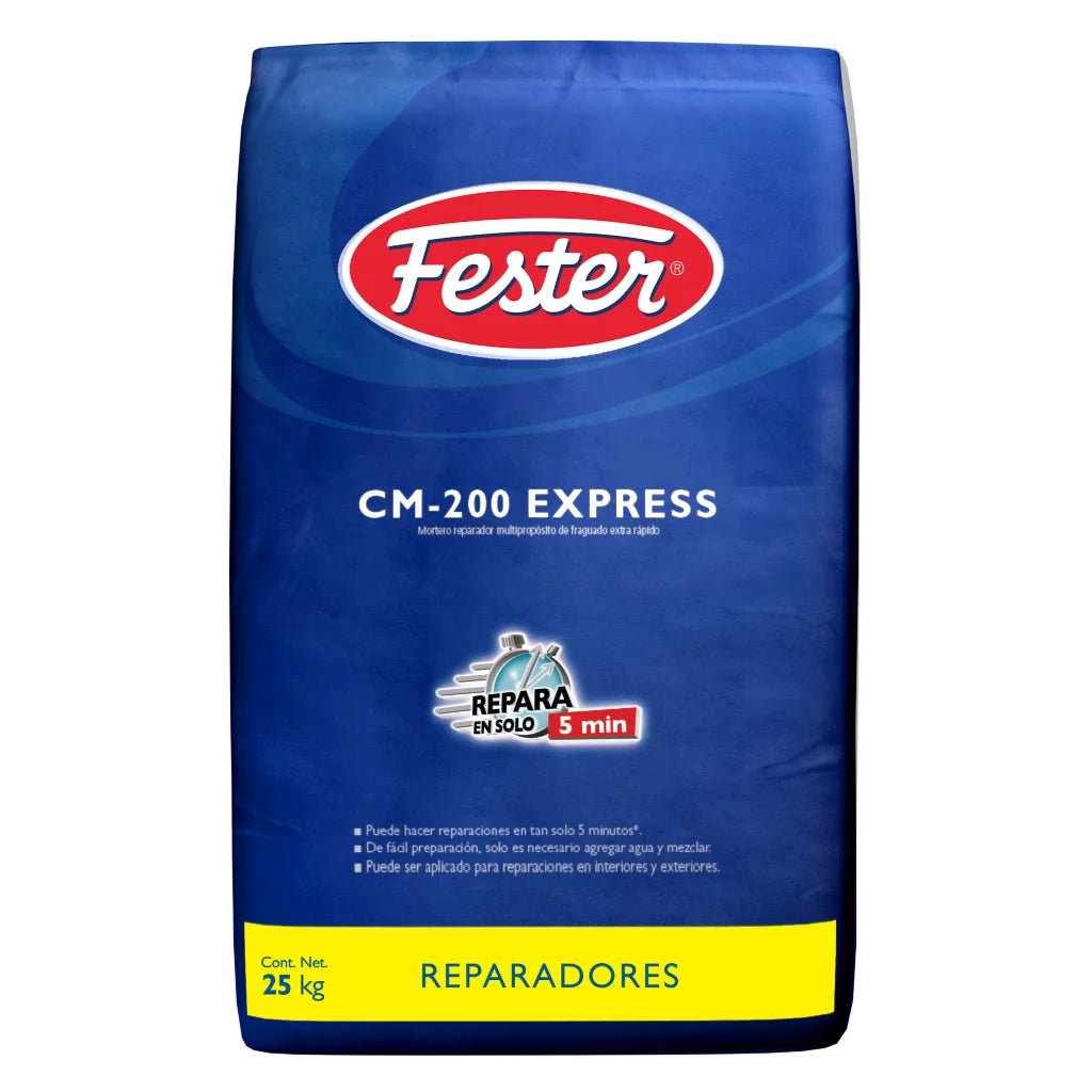 MORTERO FESTER CM 200 EXPRESS SACO 25 KG