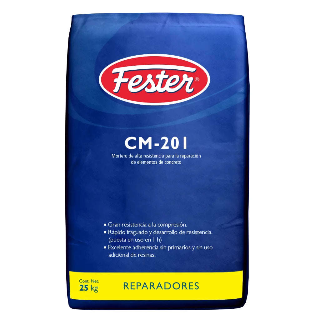 MORTERO FESTER CM 201 SACOS 25 KG