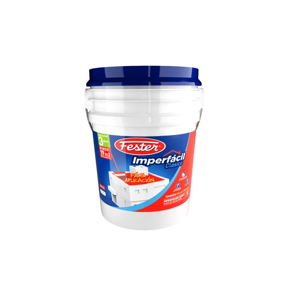 IMPERMEABILIZANTE FESTER IMPERFÁCIL CLÁSICO 3 AÑOS BLANCO CUB 19 L