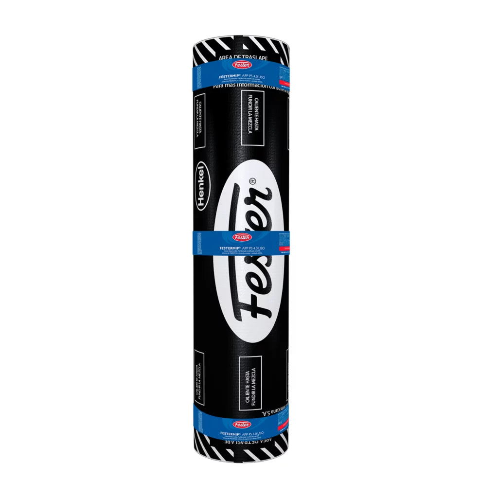 MANTO IMPERMEABLE FESTERMIP APP PS 4.0 MM LISO  ROLLO 1X10 M