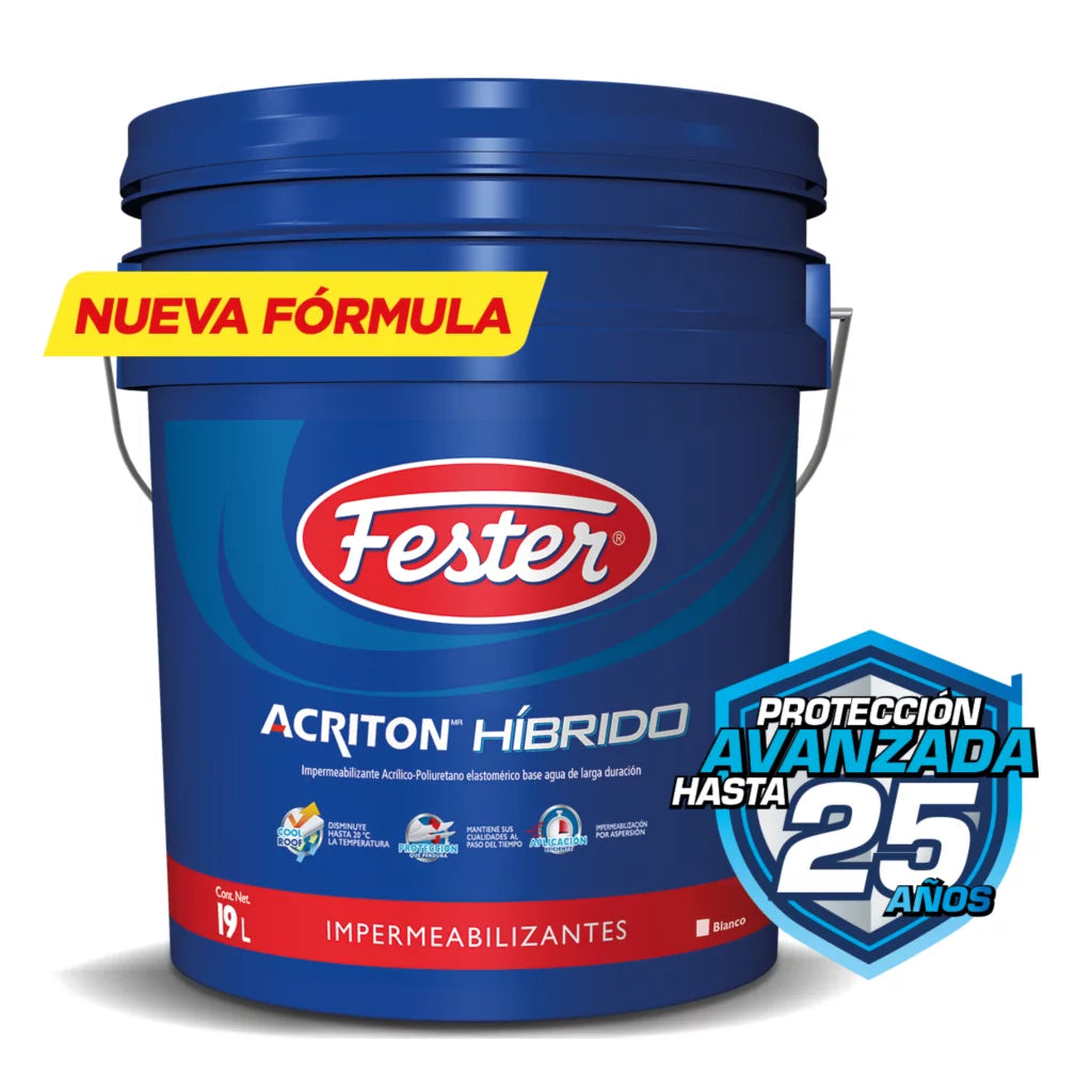 IMPERMEABILIZANTE FESTER ACRITON HIBRIDO 19 L