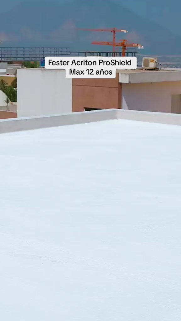 IMPERMEABILIZANTE FESTER ACRITON PROSHIELD MAX 12 AÑOS ROJO CUB 19 L